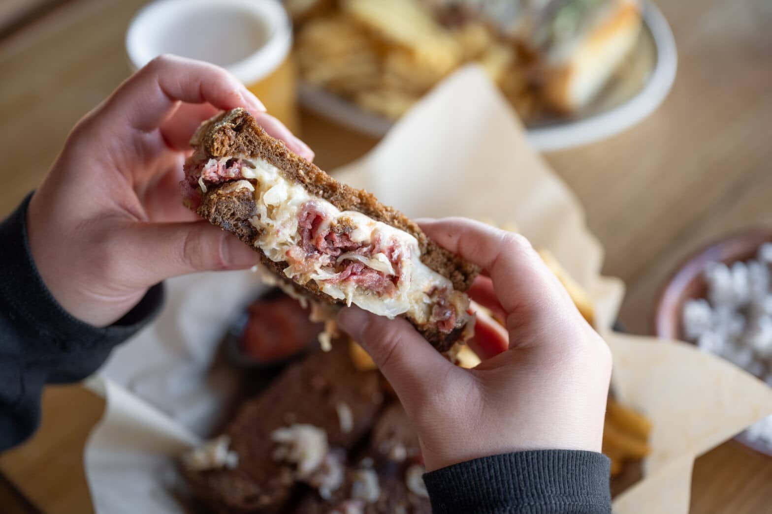 Featured image for post: Best Reuben Sandwich From Crooked Pint